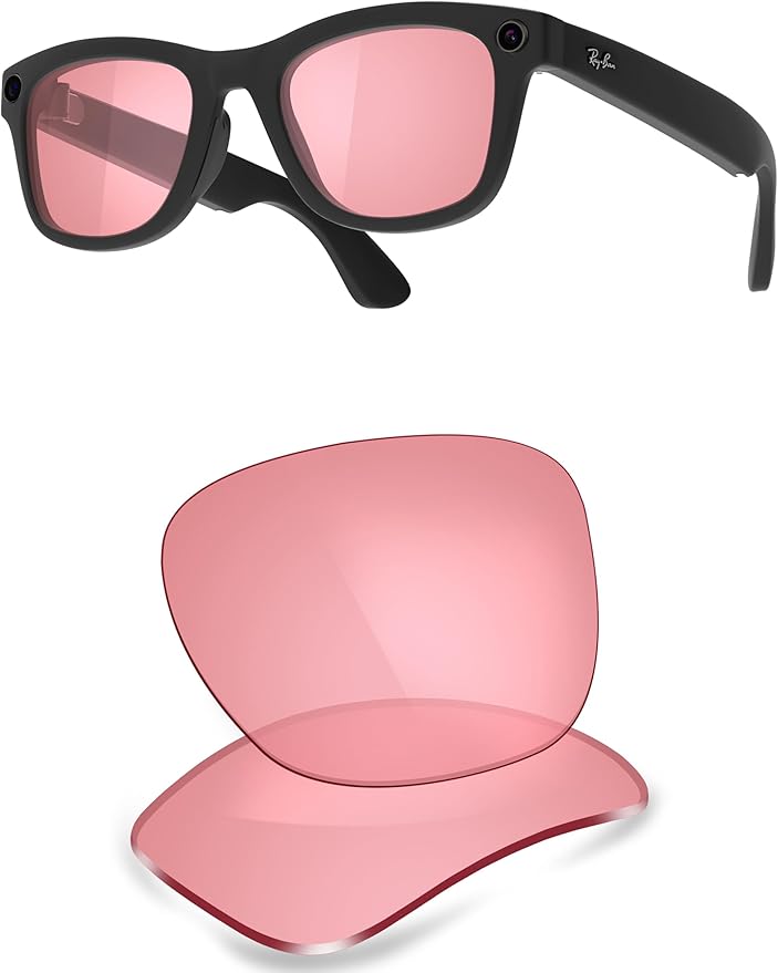 ThunderClap POLARIZED Replacement Lenses Compatible with Ray-Ban Meta Wayfarer RW4006 50mm | RW4008 53mm Smart Glasses
