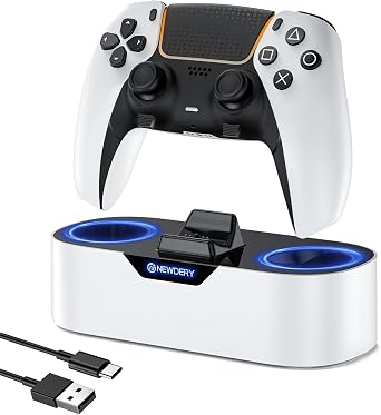 NEWDERY Single PS5 Controller Charger Station