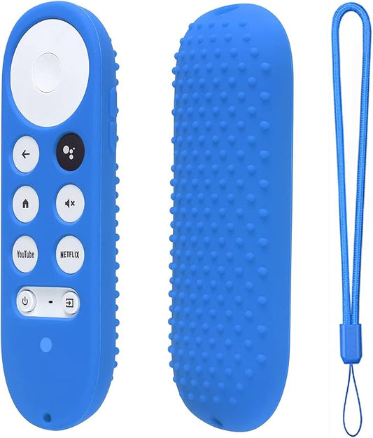 Silicone Case for Chromecast with Google TV 2020 Voice Remote Protective Cover for 2020 Chromecast Voice Remote (Sky Blue)