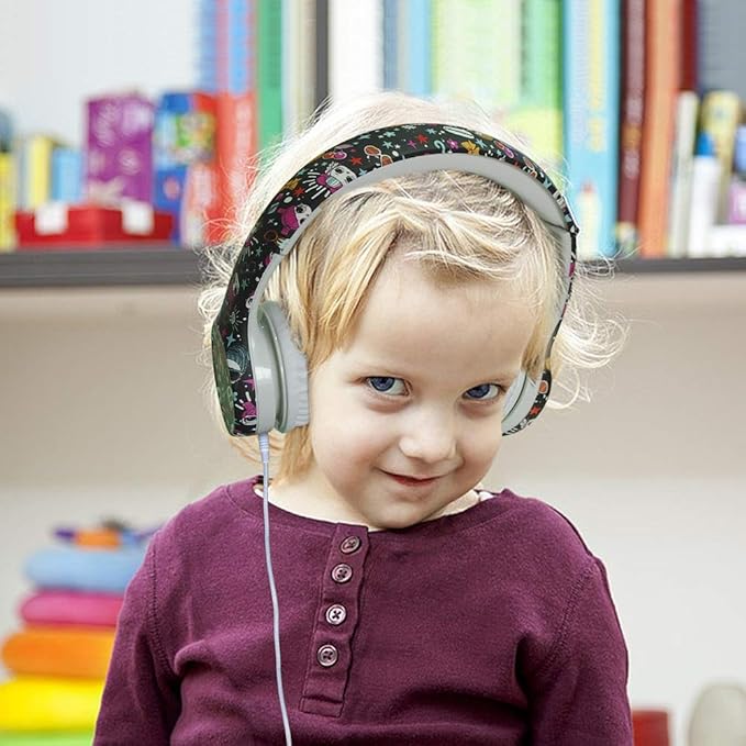 Girls Headphones for Kids,Toddler Kid Headphones with mic & Audio Sharing Port+ Volume Limited,Boys Girls Baby Children Toddlers School use（(Girls Headphones)
