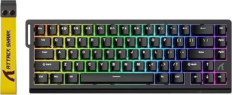 ATTACK SHARK X68 HE RT Mechanical Gaming Keyboard 60% Wired TKL-Black