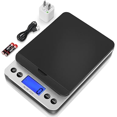 THINKSCALE 86lb Digital Shipping Scale, 0.1oz Postal Scale Flip-Up Platform