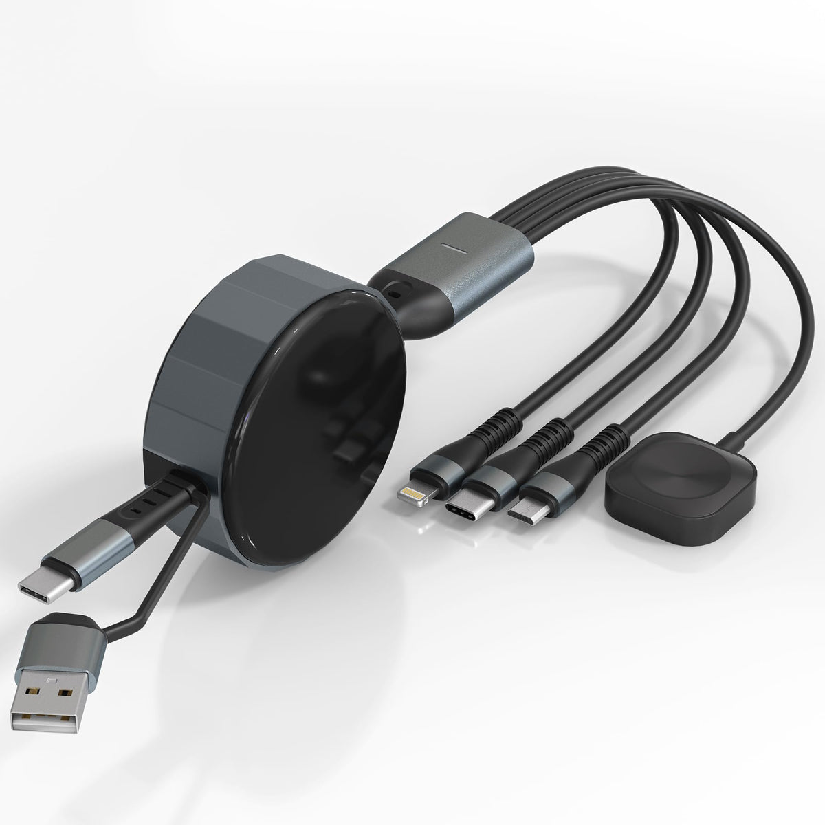 Multi Charging Cable for Apple Watch with Type C/Lightning/Micro/Watch