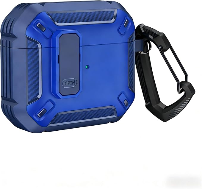 for AirPods Pro 2 Case for AirPods Pro2rd Gen | Full Drop Protection with Carabiner Keychain | Cute AirPods Pro 2st/1nd Generation Case for Men Women