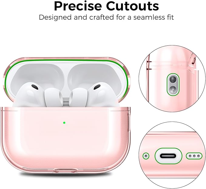 AhaStyle Clear Airpods Pro 3 Case Cover 2025 [Anti-Yellowing] Soft TPU Protective Skin for Apple AirPods Pro 3rd Generation Case with Cleaner Kit Support USB-C Charging Case and Wireless Charging