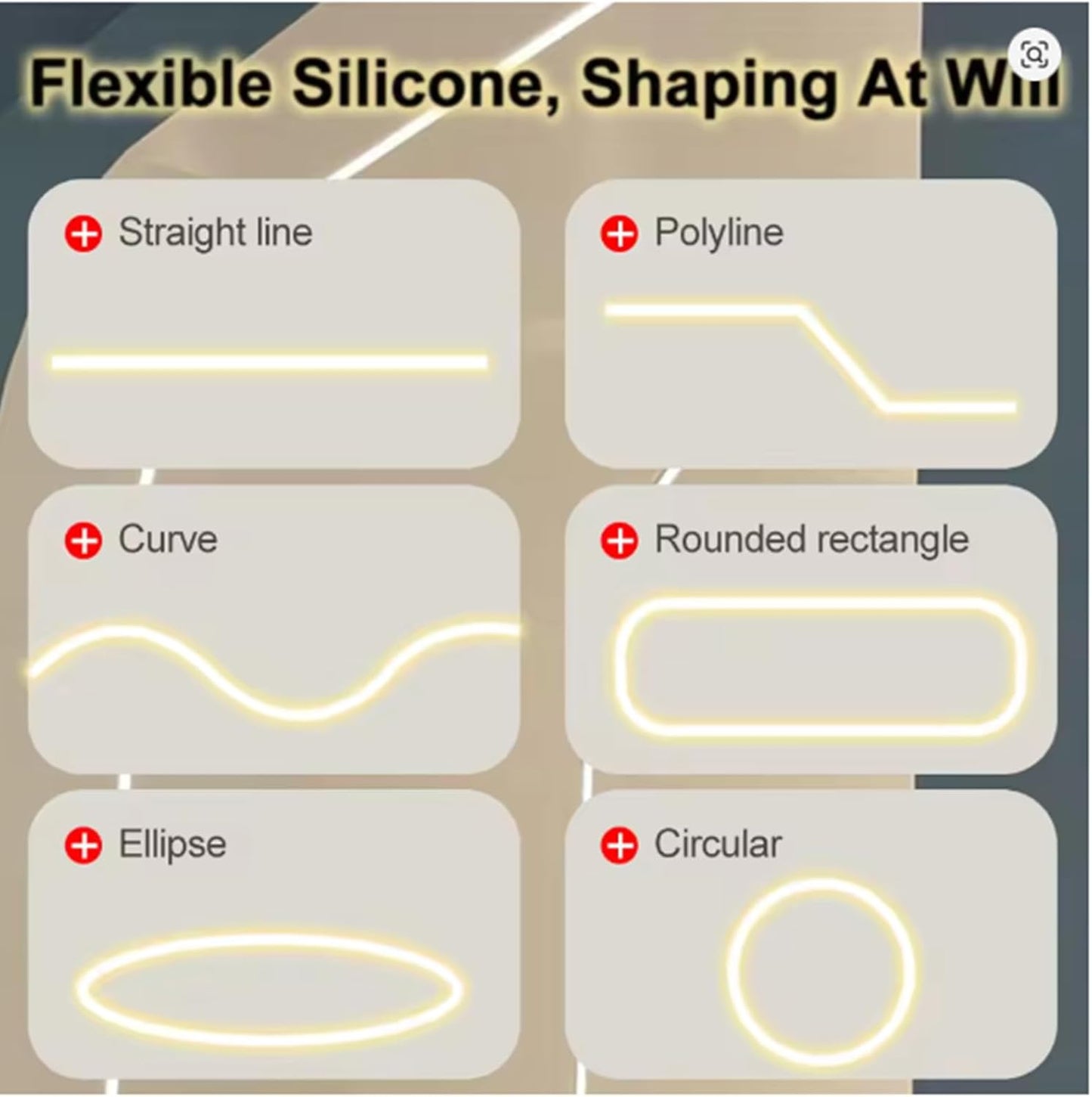 Silicone LED Channel System, 16.4Ft Flexible Milky White Diffuser Cover, IP67 Waterproof DIY Neon Tube for ≤6mm Width LED Strip, Neon Rope Light Channel Diffuser (No LED Strip)
