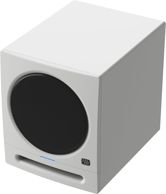 PreSonus Eris Sub 8 BT White 8-inch Front-Firing Studio Subwoofer with Bluetooth Wireless Technology