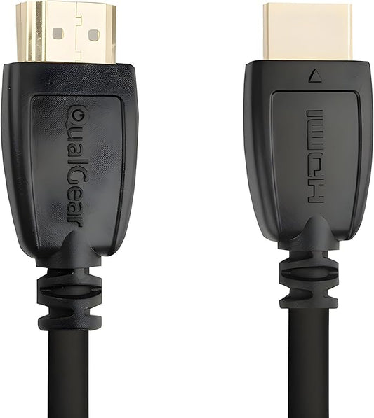 QualGear HDMI 2.0 Cable 20' High Speed HDMI 2.0 Cable with Ethernet 20' - Black (QG-CBL-HD20-20FT)