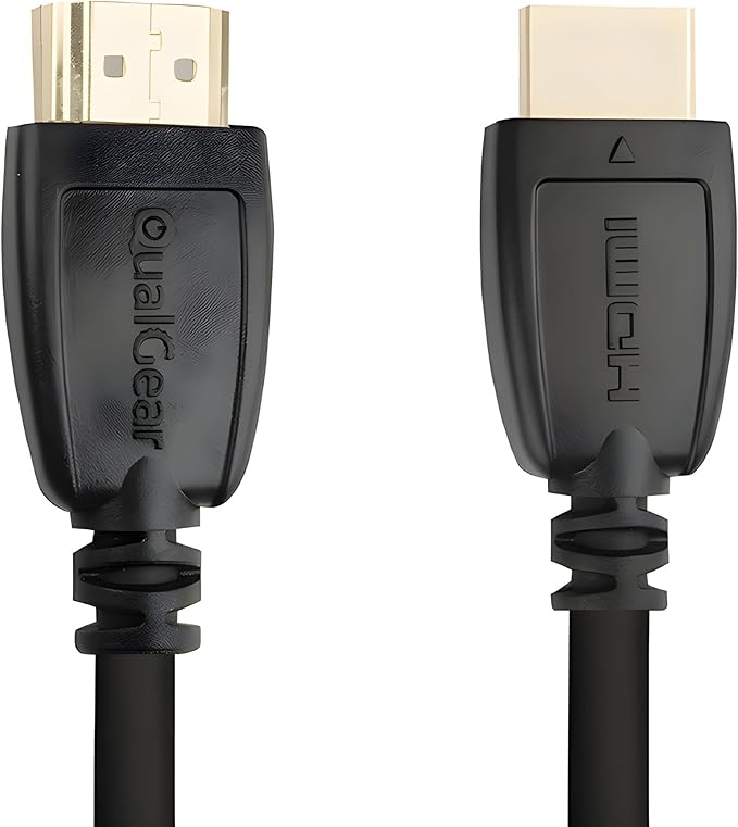 QualGear HDMI 2.0 Cable; High Speed HDMI 2.0 Cable with Ethernet 15' - Black (QG-CBL-HD20-15FT)