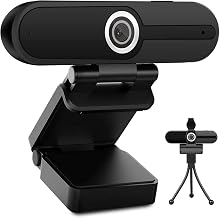ToLuLu UHD 4K Webcam with Microphone, 8MP USB Computer Web Camera w/Tripod
