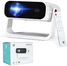ZDK Smart Projector with WiFi & Bluetooth: Android 14 OS 210 ANSI, Built-in Streaming Apps & AirPlay/Miracast, Indoor Home Theater - Image 1