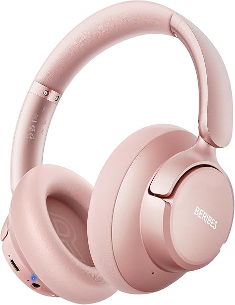 BERIBES Hybrid Active Noise Cancelling Headphones Wireless Over Ear 70Hours