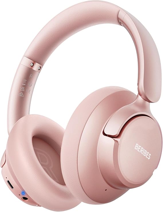 BERIBES Hybrid Active Noise Cancelling Headphones Wireless Over Ear 70Hours