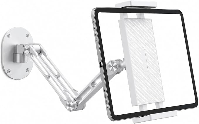 iPad Wall Mount Holder, Heavy Duty Aluminum Tablet Wall Mount, Full Motion