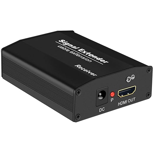 HDMI Extender Over IP, 1080P@60Hz HDMI Over Ethernet Cat5a/Cat6 up to 557FT, Transmitter and Receiver Zero Latency, 1 Transmitter to Multiple Receivers(Receiver Only)