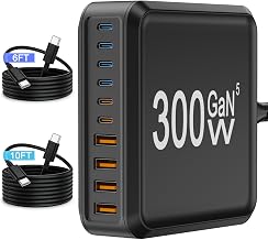 300W GaN Charging Station 10 Port USB C Charger Block Type C Charging Hub - Image 1