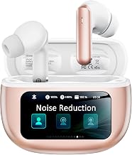 Wireless Earbuds with Smart Touchscreen Case, AI Noise Cancelling Ear Buds - Image 1