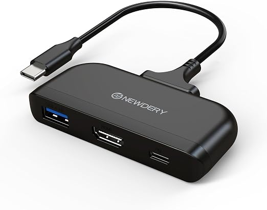 NEWDERY Switch 2 Dock, Portable TV Docking Station with 4K@60HZ HDMI