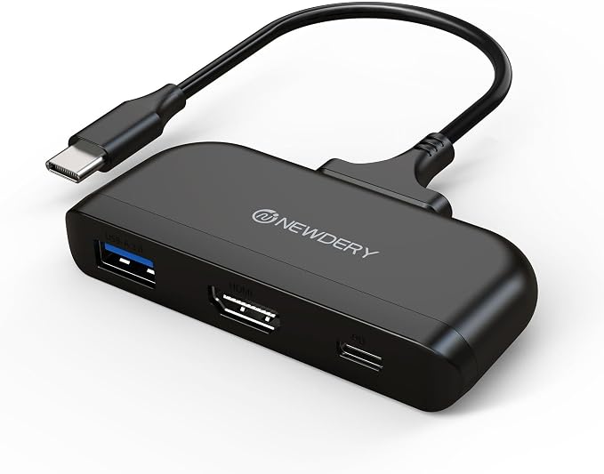 NEWDERY Switch 2 Dock, Portable TV Docking Station with 4K@60HZ HDMI