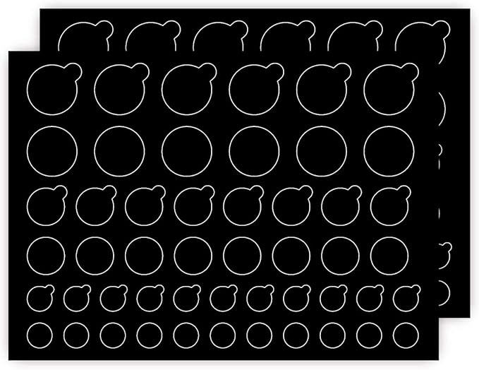 TINGYI Webcam/Camera Covers Privacy Stickers for Lens Privacy Protection- 3 Sizes 2 Styles - 100 Black Ultra Glossy Privacy Stickers -Removable and Reusable Laptop's Webcam Sticker