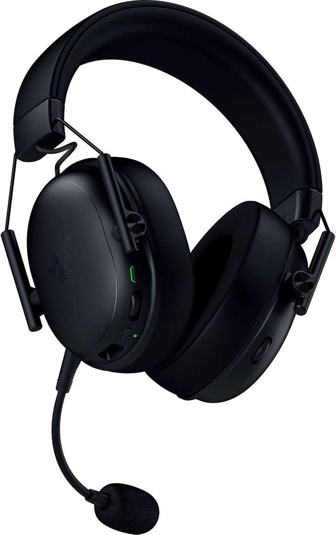 Razer BlackShark V3 X HyperSpeed Wireless Gaming Headset for PC: 50mm Drivers - Cardioid Mic - 2.4 GHz, Bluetooth, USB - Works with Mac, PS5, Nintendo Switch, Smartphone - Black (Renewed)