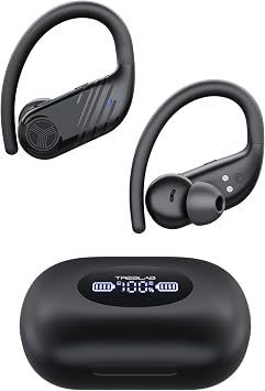 TREBLAB X3-Pro Earbuds Wireless Bluetooth, Earhook IPX5 11H Powerbank