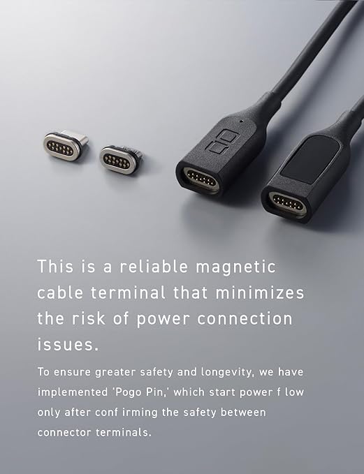 CIO Magnetic Silicone Cable, 100 W, USB, Type-C Magnet, Removal, Waterproof Standard, IPX5 Compatible, iPhone 15, Type C Cable (Black, 6.6 ft (2 m)