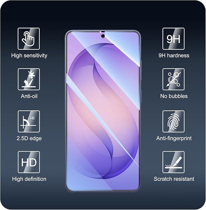 3+3+1-Pack, Screen Protector and Camera Lens Protector for Samsung Galaxy S26 Ultra with Installation Alignment Aid, Tempered Glass Film, Impact-Protection, HD, Anti-Scratch, 9H Hardness