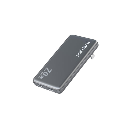 MINIX 70W Flat USB C Wall Charger, Slim Foldable Dua | Charging & Powe - Image 1