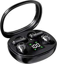 Wireless Bluetooth Headset，Tiny Size Invisible Earbuds，Sleep and Sports Earphones Set, 2 Pairs, Mini and Short Handle Design，for Work Sport Sleeping (Black) - Image 1