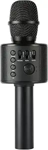 Wireless Bluetooth Karaoke Microphone with Built-in Speakers + HD Recording, Portable Handheld Mic | Black