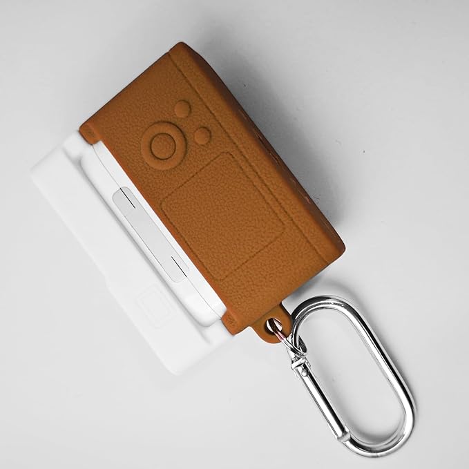 for Airpods Pro 3 Case Cute,Retro 3D Camera Design for Air pod Pro 3 Cover with Keychain Shockproof Protective Soft Silicone Case for Airpods Pro 3 Gen for Men Women,Brown