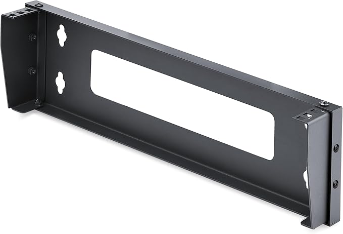 StarTech.com 1U Vertical Wall-Mount Bracket for 19Inch Rack Mountable Equipment, 121lb/55kg Capacity, for Patch Panels/Servers