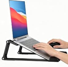 Laptop Stand for Desk ABS+Metal Portable Computer Riser Notebook Holder Printer Stand Office Desk Accessories Compatible with MacBook Air, Pro, Dell, HP, Lenovo and All 10-17" Laptops