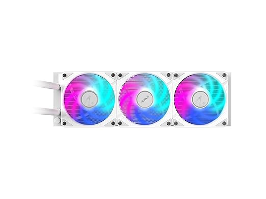 AORUS WATERFORCE II 360 ICE Liquid CPU Cooler, 360mm Radiator with 3x120mm Low Noise ARGB Fans, Compatible with Intel LGA1851, LGA1700, and AMD AM5 (GP-AORUS WATERFORCE II 360 ICE)