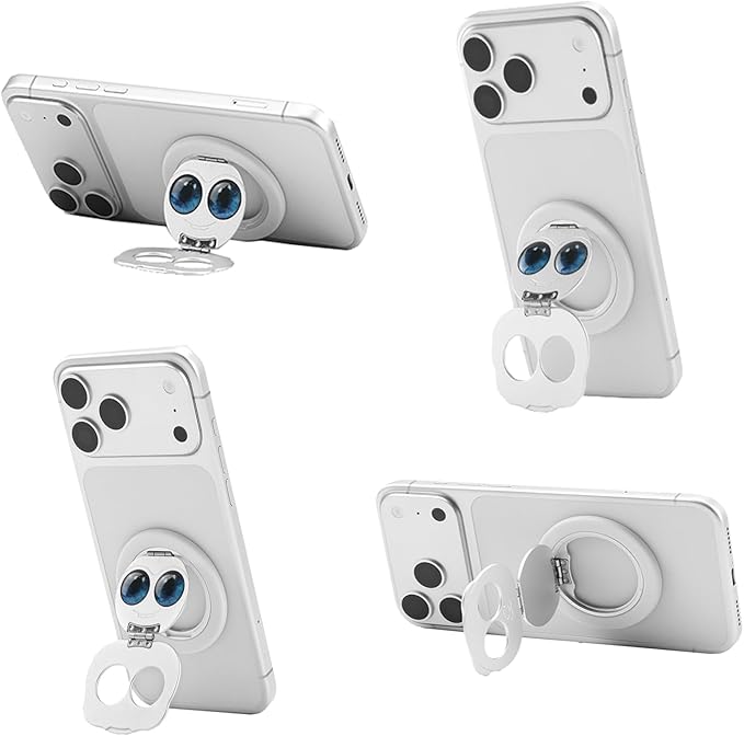 Magnetic Phone Ring for MagSafe Grip with 360° Rotation & Strong Magnet Phone Ring Holder Grip– Universal Compatible with iPhone 17/16/15/14/13 Pro Max Mag Safe Accessories Android