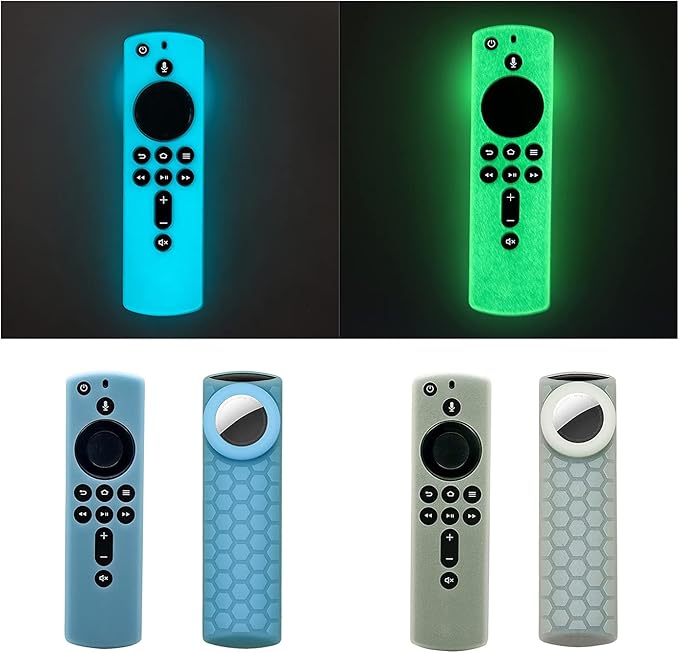 TV Stick 4K Remote Cover with Holder,2 in 1 Alexa Voice Control Cover Compatible with Tile Sticker 2020 and TV Stick 2nd Gen,Black