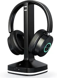Earbay Wireless Headphones for TV, TV Headphones, Headphone for TV, Over Ear No Delay Wireless Headset with Transmitter Charging Base, 3 Audio Modes for Seniors, Gifts for Parents/Elderly