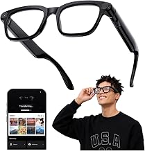 AI Smart Glasses with Camera, 4K POV Recording, Transparent Lens - Image 1