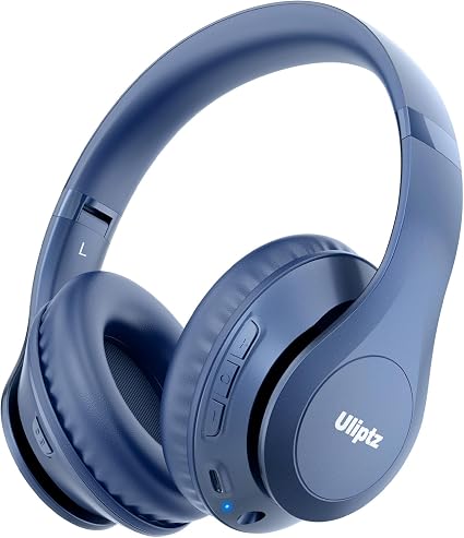 Uliptz Bluetooth Headphones Over Ear, Wireless HiFi Stereo Foldable Headset