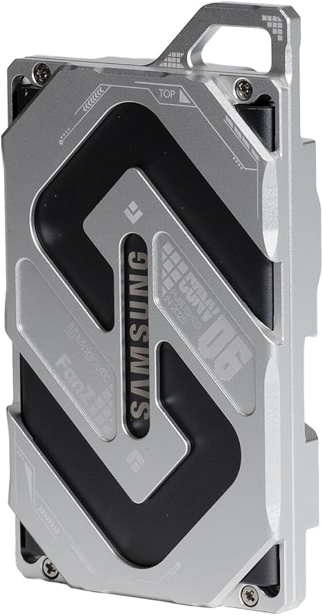 Magnetic Aluminum Expansion Holder for Samsung SSD T7 - with 1/4 Screw Mounting (Sliver)