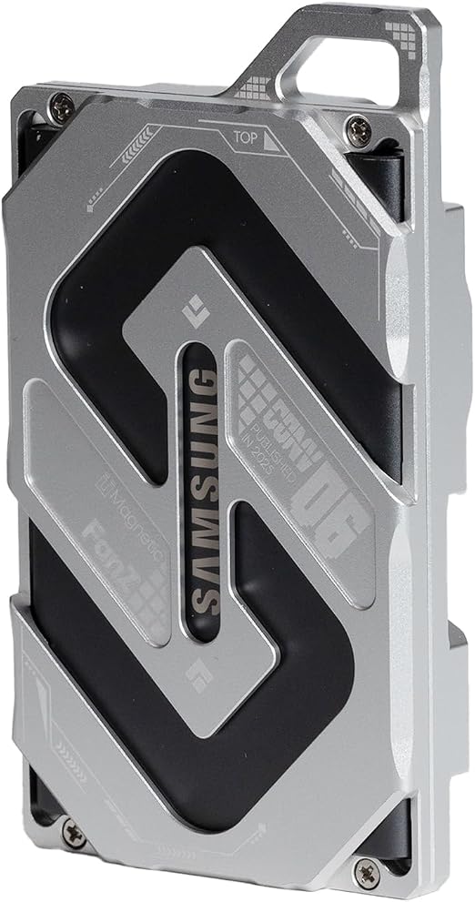 Magnetic Aluminum Expansion Holder for Samsung SSD T7 - with 1/4 Screw Mounting (Sliver)