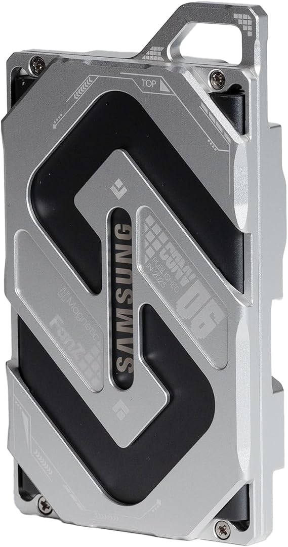 Magnetic Aluminum Expansion Holder for Samsung SSD T7 - with 1/4 Screw Mounting (Sliver)