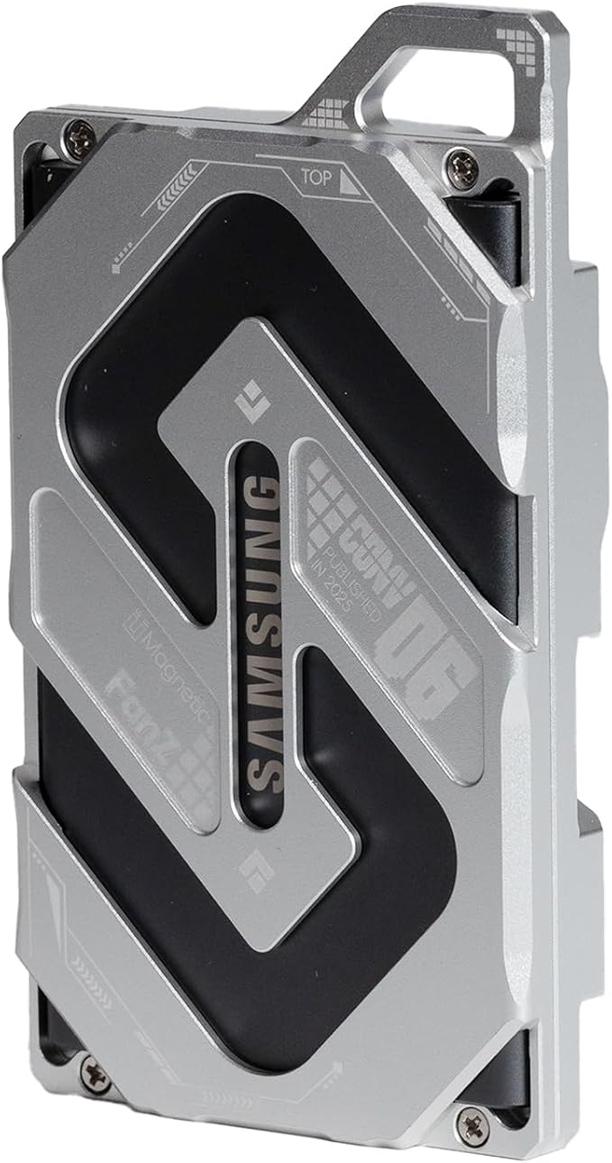 Magnetic Aluminum Expansion Holder for Samsung SSD T7 - with 1/4 Screw Mounting (Sliver)