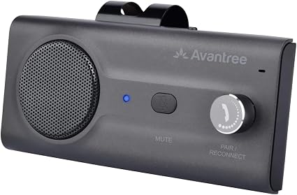Avantree CK11 - Bluetooth 5.0 Hands-Free Car Speakerphone, Titanium