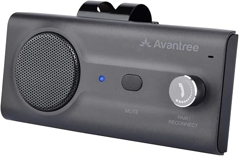Avantree CK11 - Bluetooth 5.0 Hands-Free Car Speakerphone, Titanium