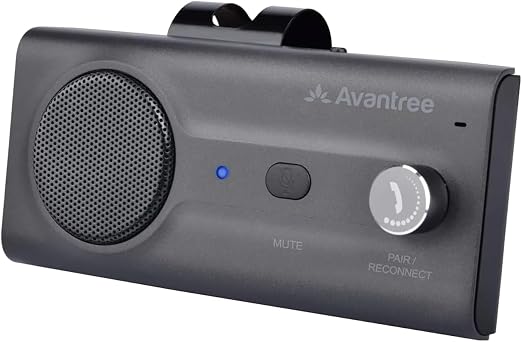 Avantree CK11 - Bluetooth 5.0 Hands-Free Car Speakerphone, Titanium