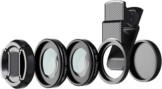 4BLANC® External Macro 20x Video Lens Kit with Mount for Any Smartphone
