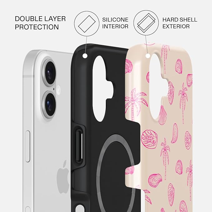 BURGA Phone Case for iPhone 17 - Cute, Trendy, Aesthetic, Pattern Phone Cover, Hard Shell Protection - fits Apple iPhone 17 Case for Women and Men