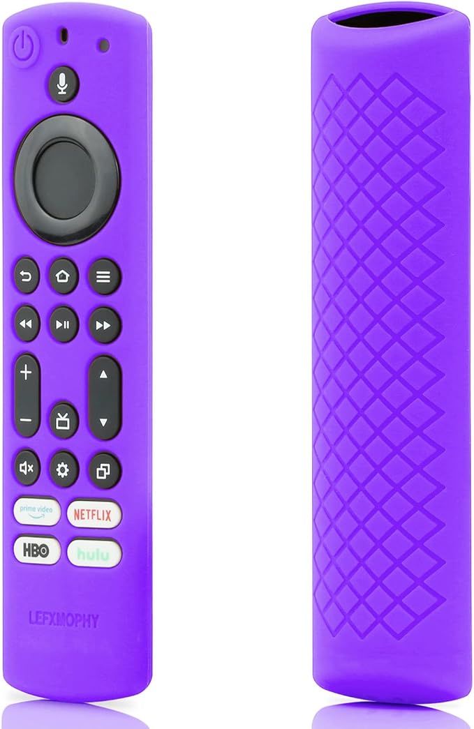 LEFXMOPHY CT-RC1US-21 Case Cover Replacement for Toshiba and Insignia NS-RCFNA-21 CT-RC1US-21 TV Remote, Purple Voice Silicone Protective Protector